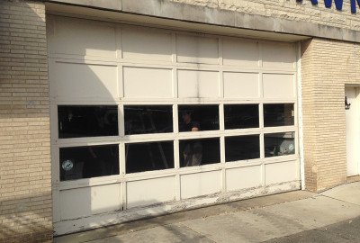 Evanston Garage Door Before Project