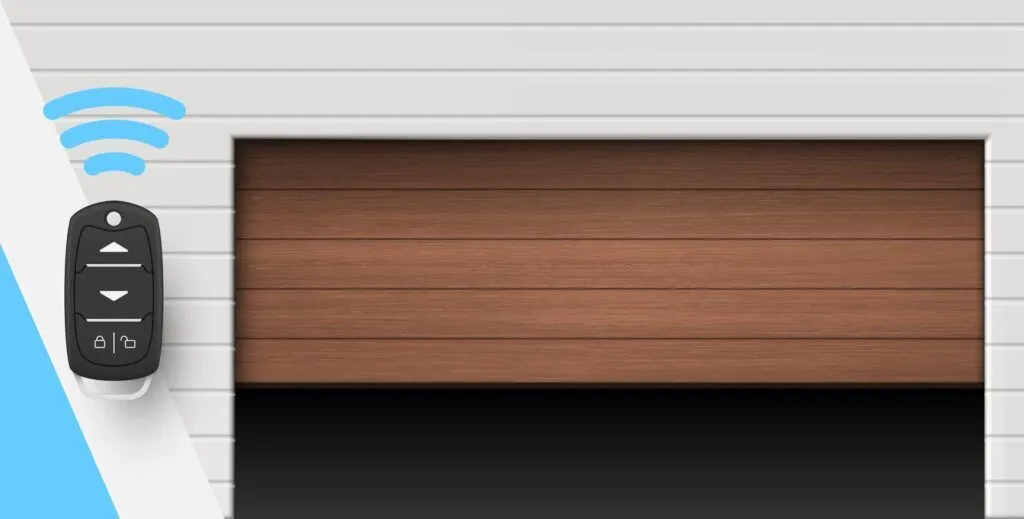 Signal from garage door opener causing a garage door to open