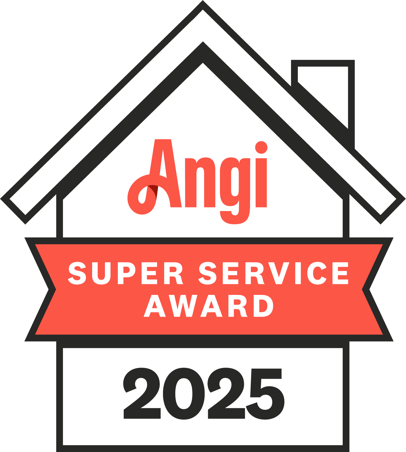 Angi Super Service Award 2025 Logo